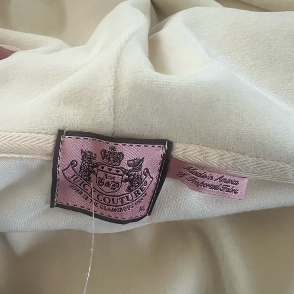 Rare Vintage Juicy Couture Velour Tracksuit jacket engagement ring zipper - Picture 5 of 8